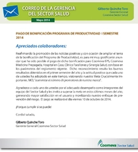 comunicado de gerencia