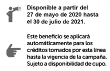 Disponible a partir del 27 de mayo hasta el 31 de julio de 2021