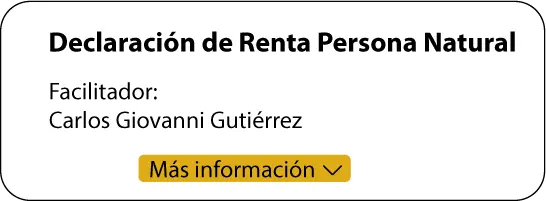 Declaración de Renta Persona Natural 