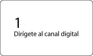 1 -Dirígete al canal digital 